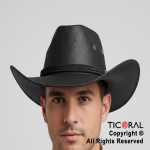 SOMBRERO COWBOY AUSTRALIANO NEGRO x 1